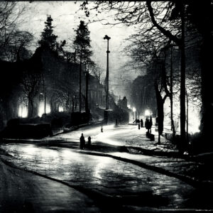 LIGHTS ON THE AVENUE 12 stephentalla street Lights on a Dark Avenue night extreme contr fd36438b 045e 4364 bd8b 4d441a06ae83