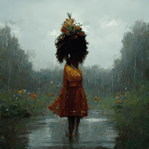 BROWN GODDESS IN THE MAY RAIN 9 BROWN GODDESS IN THE MAY RAIN by Luis Dato