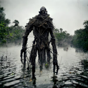 stephentalla A half human half monster beast on an eerie foggy f3e49281 f1db 43e4 85c2 15d67155fbfa